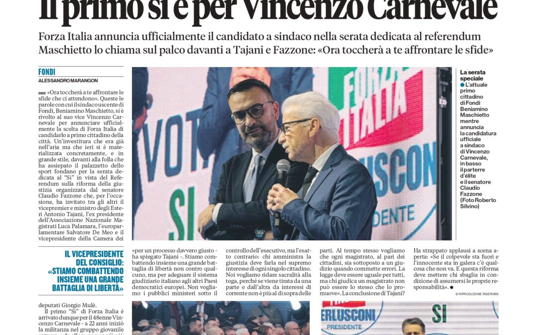 Latina oggi – 15 marzo 2026