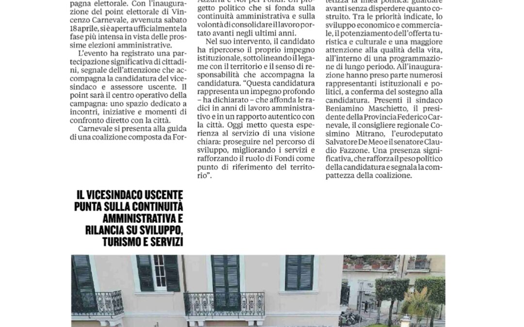 Latina oggi – 20 Aprile 2026
